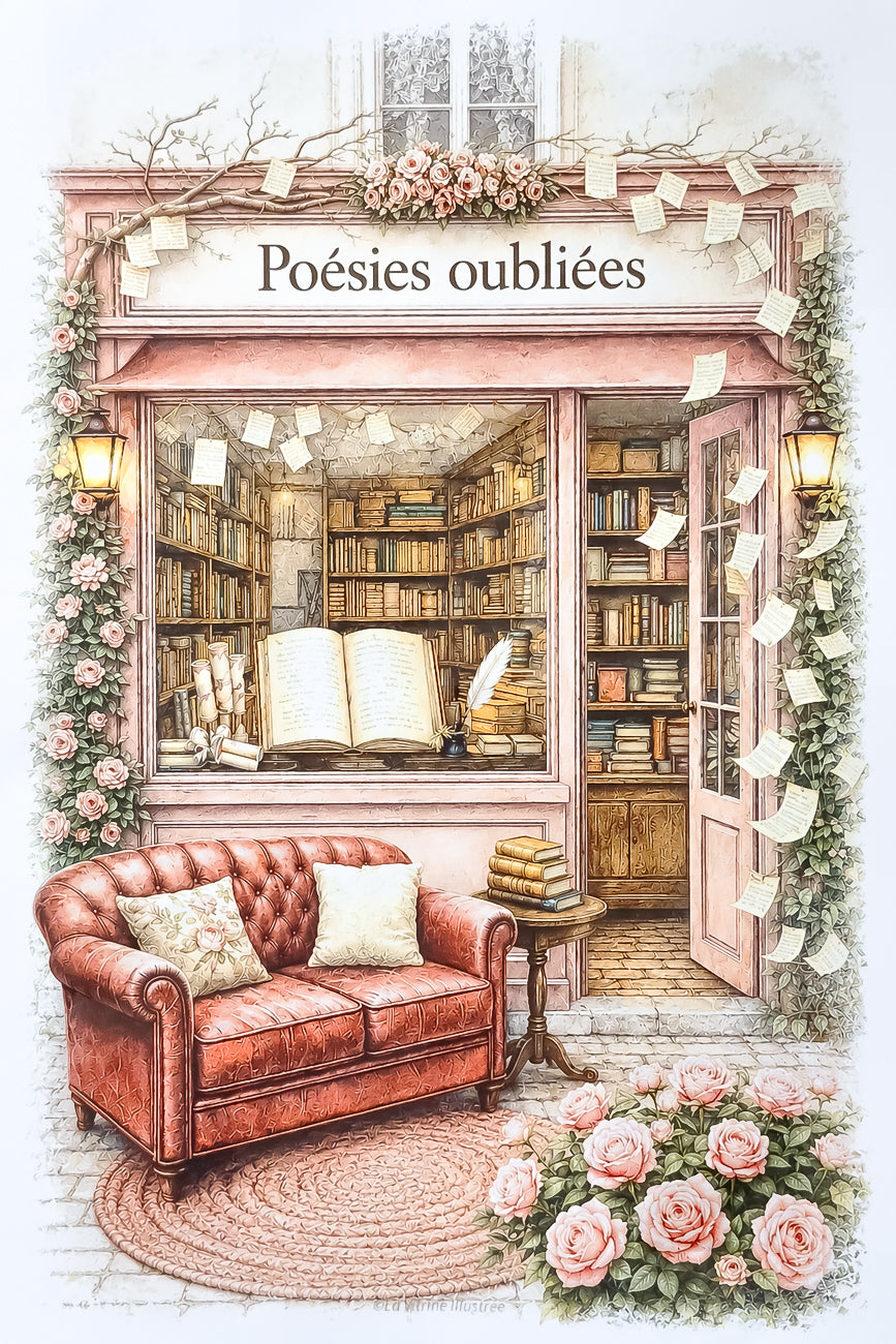 Affiche Les Poésies oubliées - Format A4