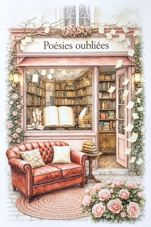 Affiche Les Poésies oubliées - Format A4