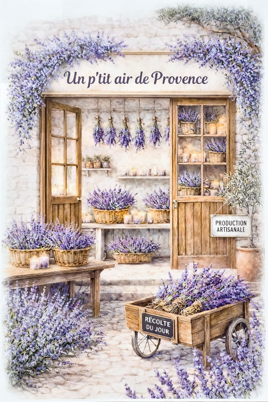 Affiche Un p'tit air de Provence - Format A4
