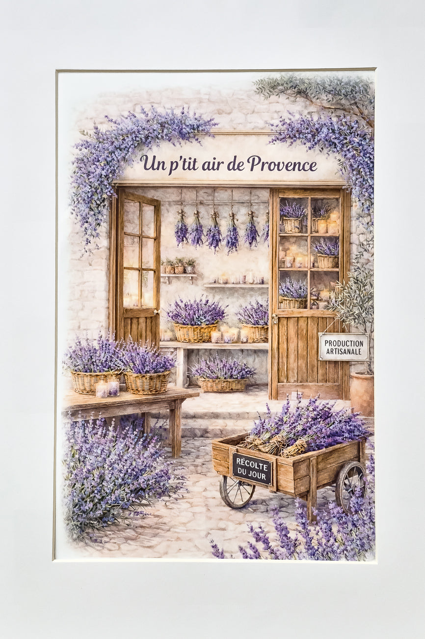 Affiche Un p'tit air de Provence - Format A4