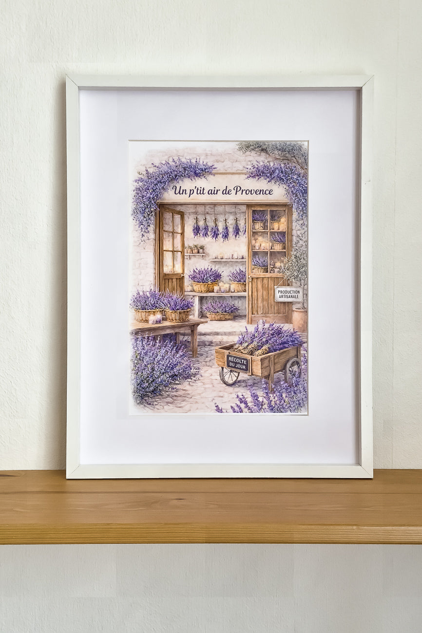 Affiche Un p'tit air de Provence - Format A4