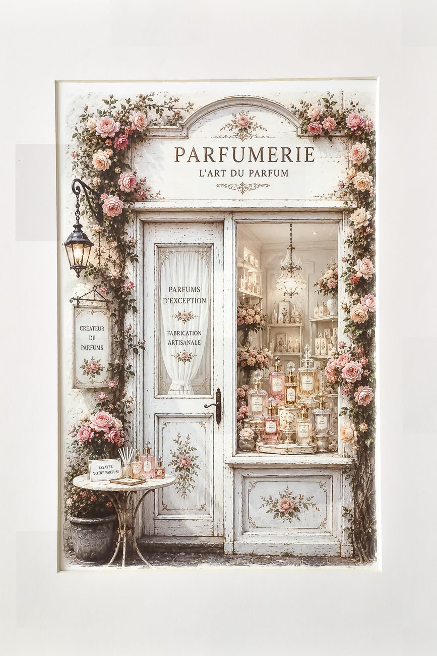 Affiche Parfumerie des Roses - Format A4