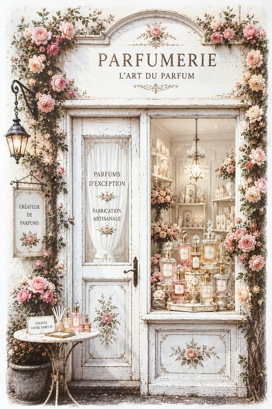 Affiche Parfumerie des Roses - Format A4