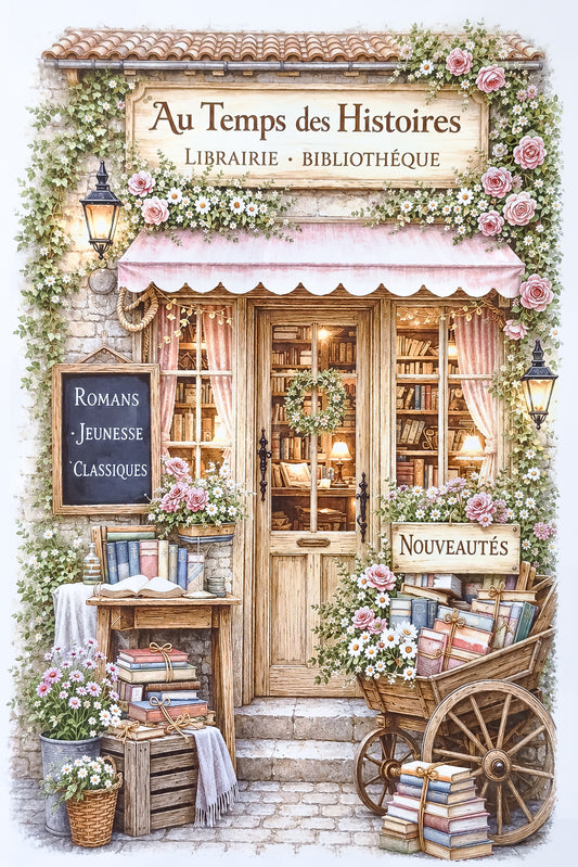 Affiche Librairie Au Temps des histoires - Format A4