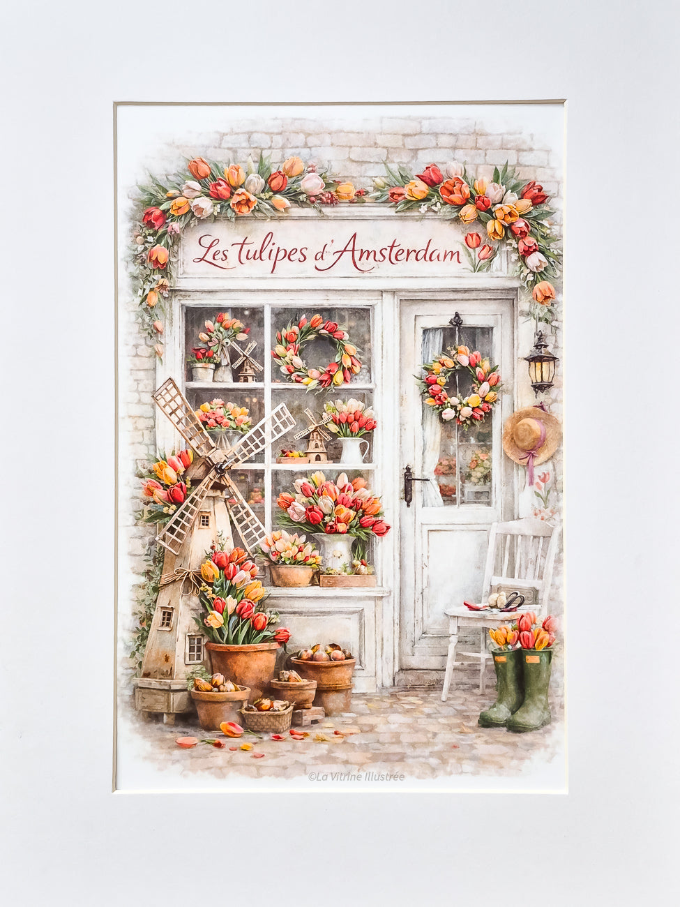 Affiche Les Tulipes d'Amsterdam - Format A4